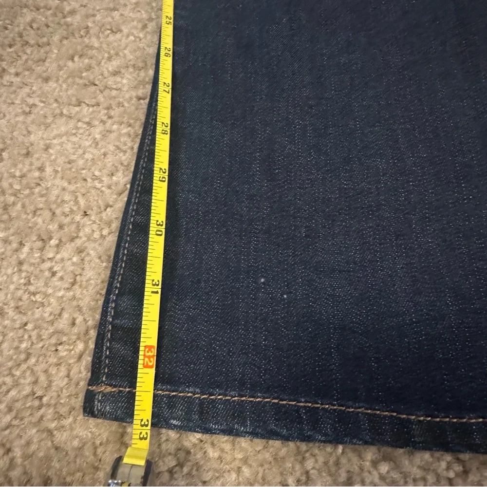 ELSE Curvy Flare Bootcut Jeans Womens 28 Blue Denim Mid Rise Stretch Pants 28x32